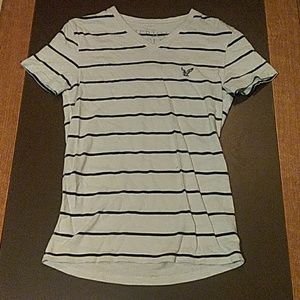 American Eagle striped T shirt Mens XS.
